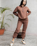 Long Sleeve Zipper Outfits Tracksuit