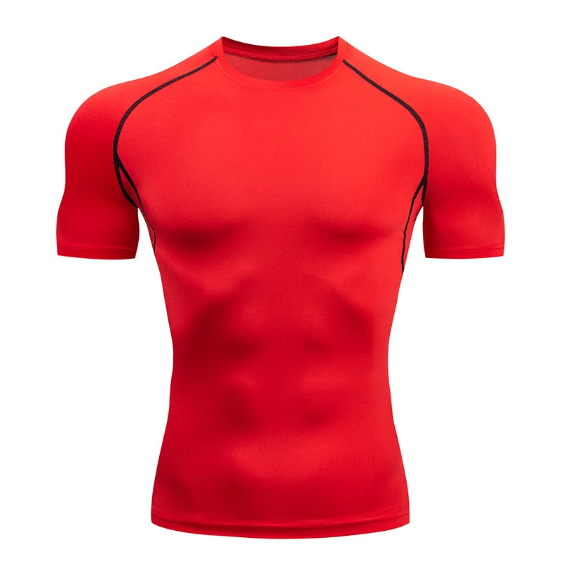 Men Compression Short Sleeve Sport Top