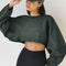 Women Loose Active Crop Top