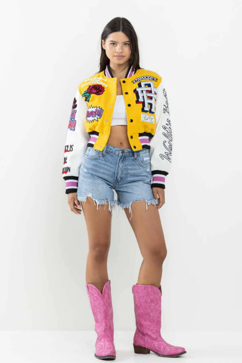 Women's Retro bomber jacket