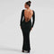 Women’s Lace-Up Back and Floor Length Maxi Dress