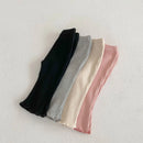 Girls Solid Color Slim Stretch Pant