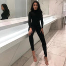 High Neck Bodycon Jumpsuit