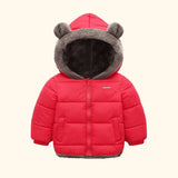 Kids Cashmere Zipper Hooded Coats