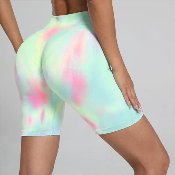 Women’s Tie Dye High Waist Shorts