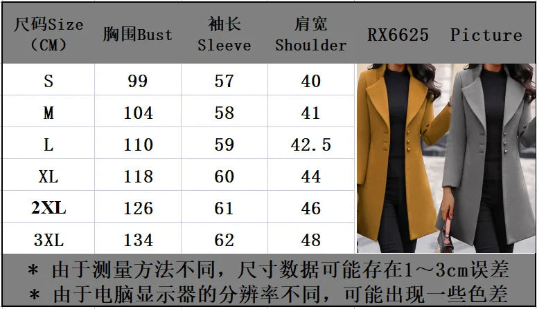 Women's Cross Woolen Coat