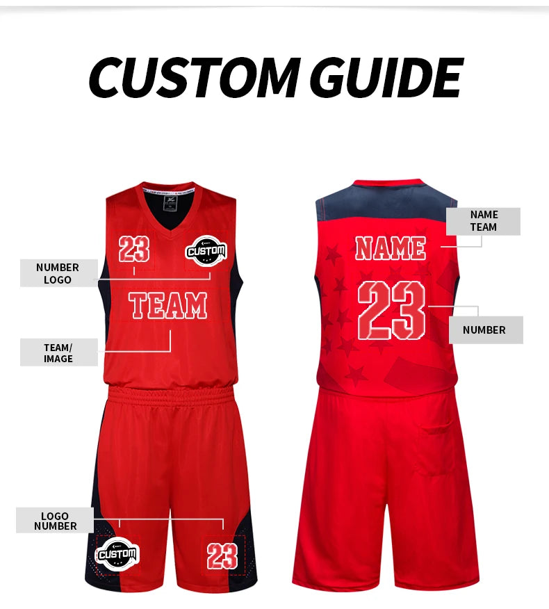 Men's Sleeves-less Basketball Jerseys