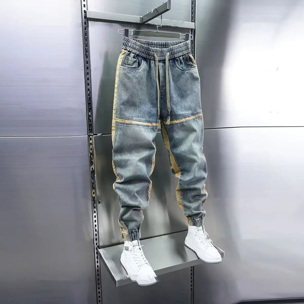 Men’s Loose Waist Rope Jeans