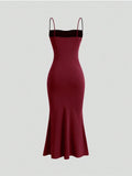 Women’s Burgundy Maxi Dress