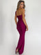 Women's Strapless Backless One Shoulder Bodycon Long Maxi Dress