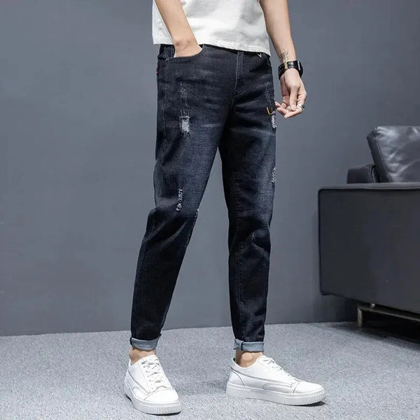 Men Trendy Small Flared Jeans