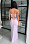 Women's Strapless Backless Lace-up Off-shoulder Bodycon Long Maxi Dress