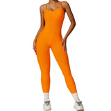 Women's Seamless Scrunch Butt High Elastic Workout Jumpsuit