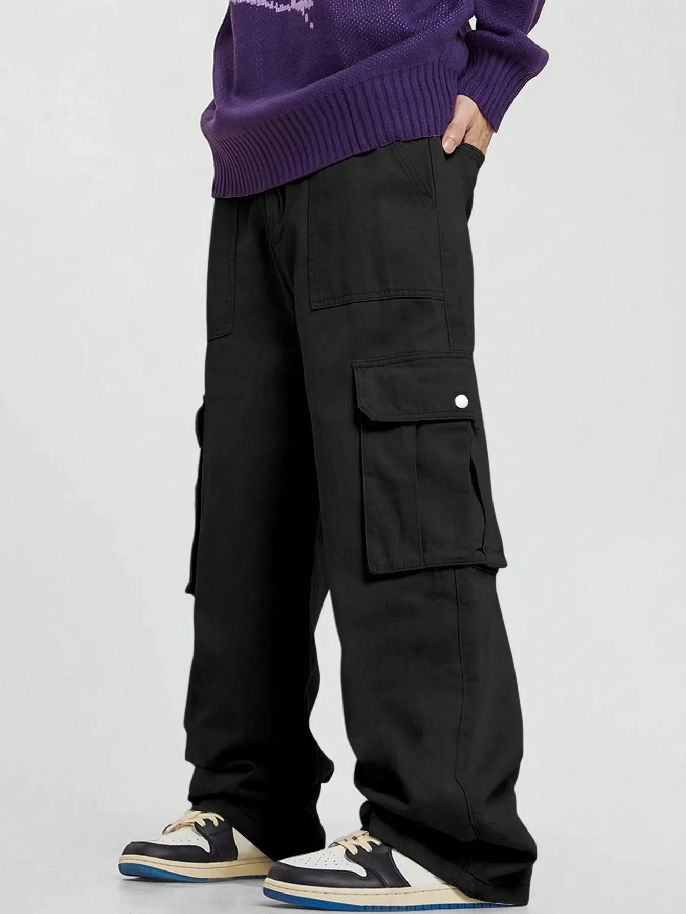 Pocket Men's Straight Leg Cargo Pants