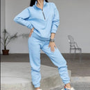 Long Sleeve Zipper Outfits Tracksuit