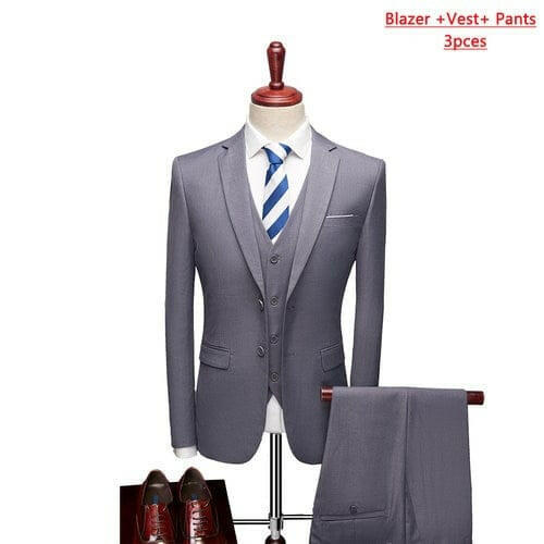 Mens Suit Three-piece