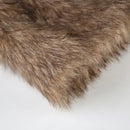 Women's PU Leather Splicing Faux Fur Skirts