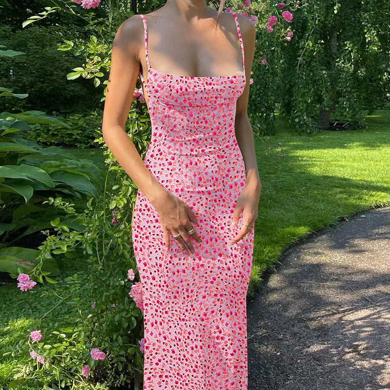 Floral Printed Slimming Dress
