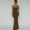 Women's Solid Color Sleeveless Backless Elegant Bodycon Maxi Dress