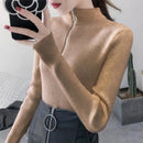 Half Zipper Neck Jumper Sweater