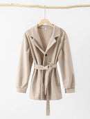 Warm Elegant Belt Coat