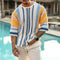 Men's Loose Fit Striped Knit Sweater