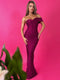 Women's Strapless Backless One Shoulder Bodycon Long Maxi Dress