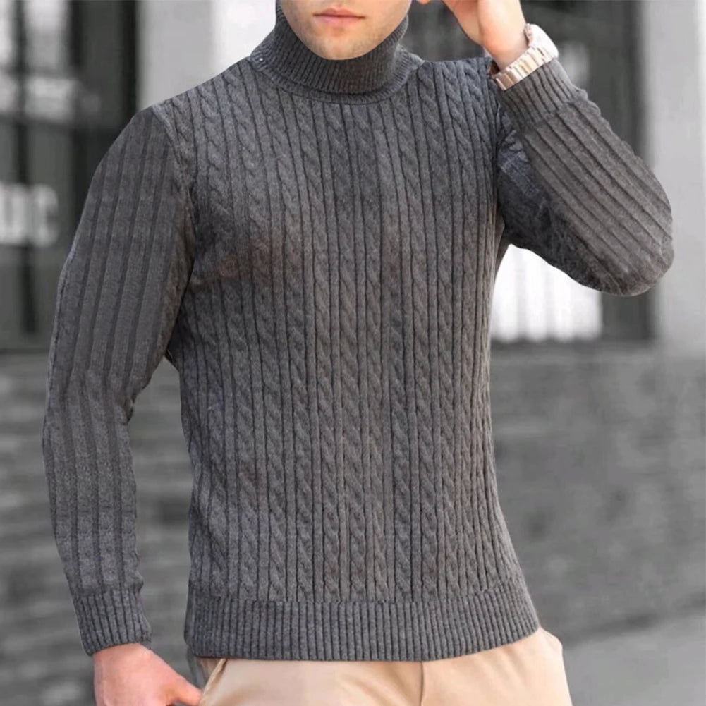 Men’s Knitted Turtleneck Long Sleeve