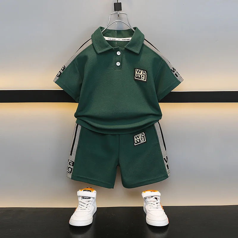 Boys Polo T-shirt & Shorts Co-Ord