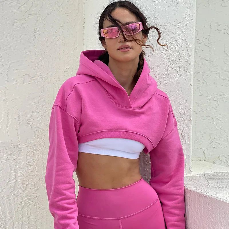 Women Cropped Hoodie