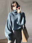 Women Knit Turtleneck Jumper