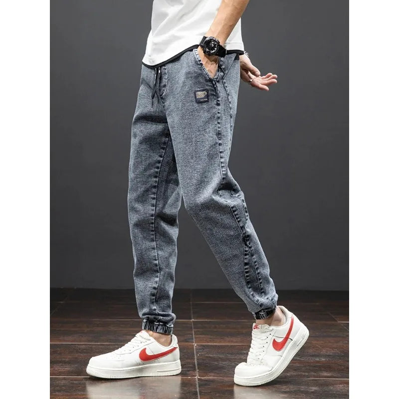 Men's Streetwear Denim Jogger Pants
