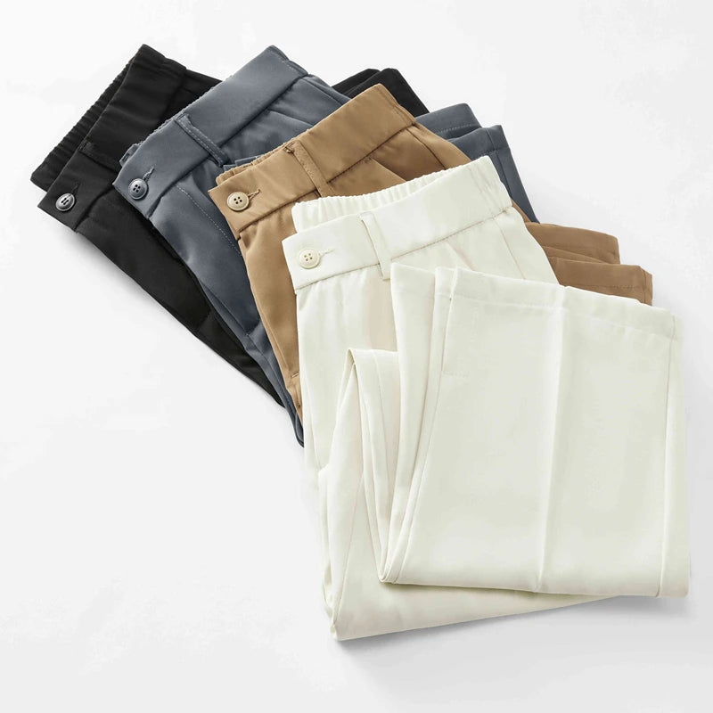 Loose Semi-Wide Sweatpants Trousers