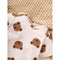 Boys Bear Print Short + Long Sleeve Bodysuit+ Pants+ Hat+ Sock Co-Ord