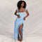 Women's RufflesBacklesss Elegant Maxi Dress