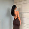 Women’s Straps Halter Backless Midi Dress