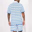 Men's Print Shirt and Shorts Co-Ord