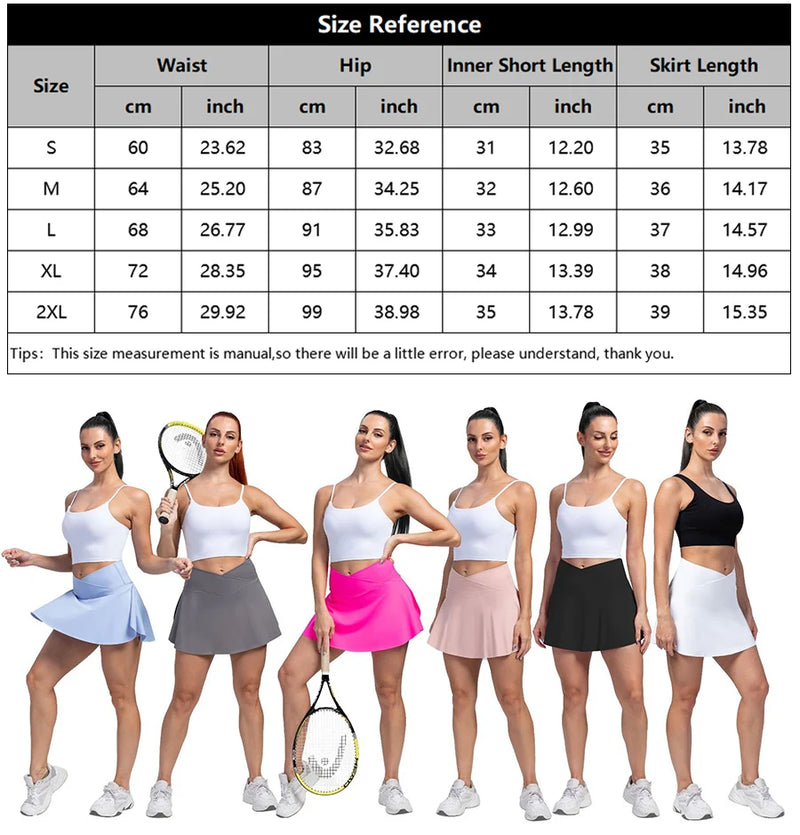 High-Waisted Golf Sports Skirts