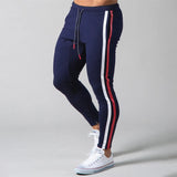 Cotton fashion fitness men's sports pants Running workout men's pants Solid color mixed casual pants