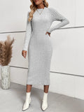 Women Knitted Long Cotton Maxi Dress