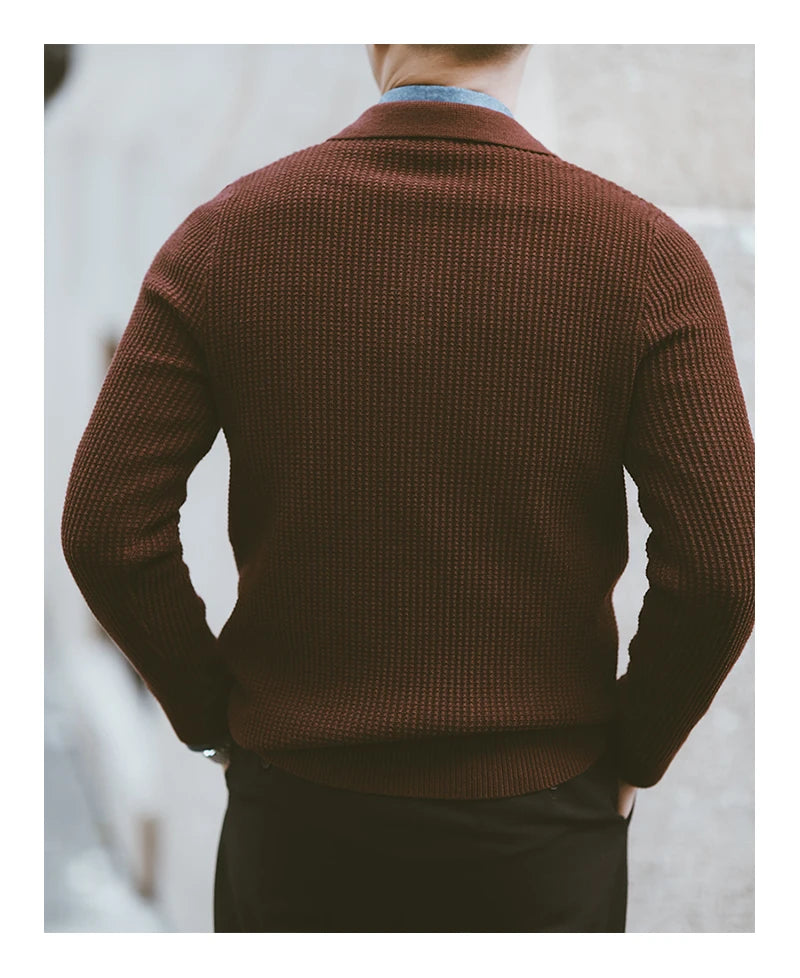 Men’s Collared Zip Sweater