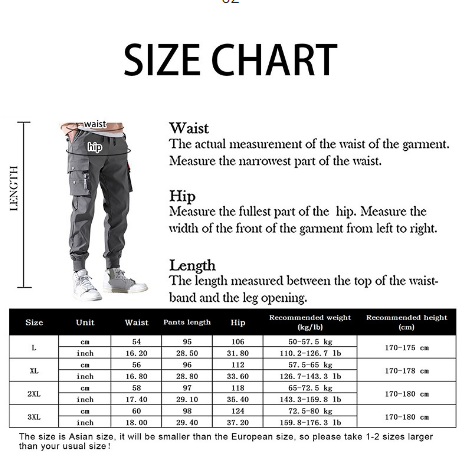 Men Joggers Cargo Pants with Multi-pocket