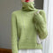 Wool Turtleneck Long Sleeve Sweater