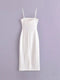 Women's White Slip Maxi Dress