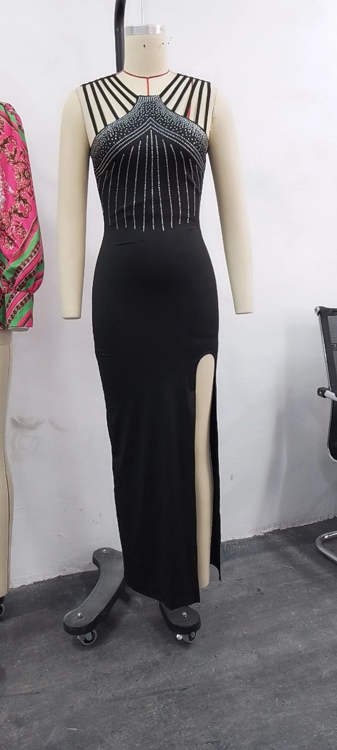 Multi-Strap Maxi Dress