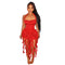 Women's Halter Tassel Dress