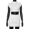 Women's Ruched Sleeveless Crop Tops and Mini Skirt