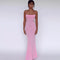 Women's Solid Color Sleeveless Backless Elegant Bodycon Maxi Dress