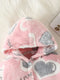 Girl Hooded Fur Onesie One Piece