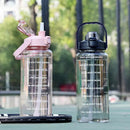 Straw Plastic Water Bottle